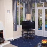 Living room with flat screen TV
